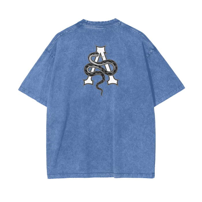 Aonaran Graphic Acid Wash Oversize T-Shirt