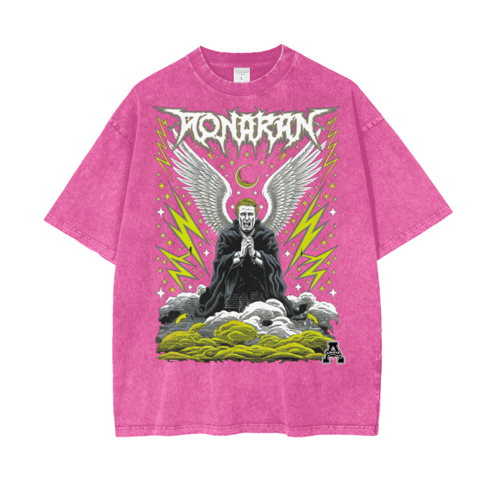 Aonaran Graphic Acid Wash Oversize T-Shirt