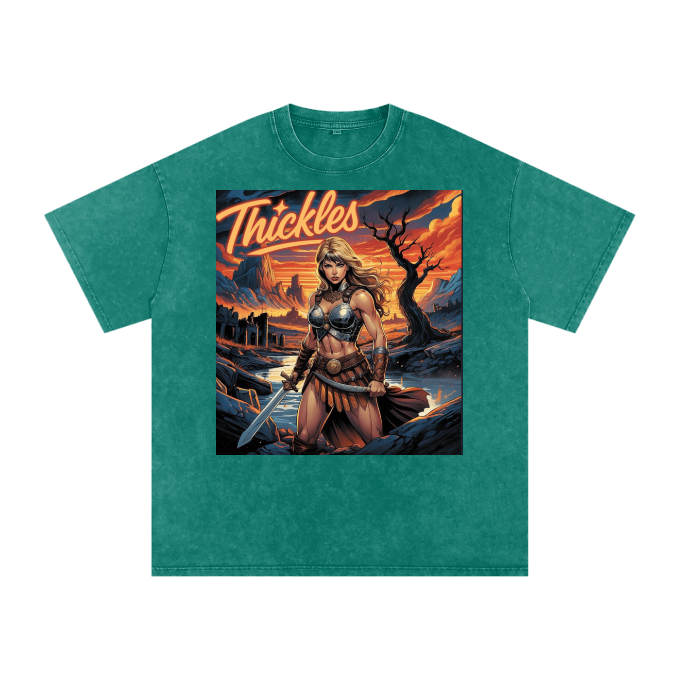 Thickles Acid Wash Oversize T-Shirt