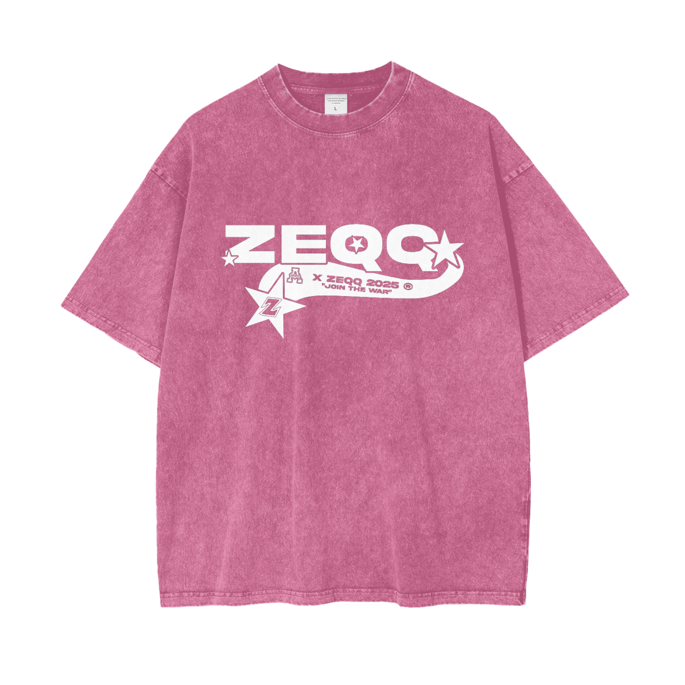 Join The War by Zeqq Oversize Snow Washed T-Shirt