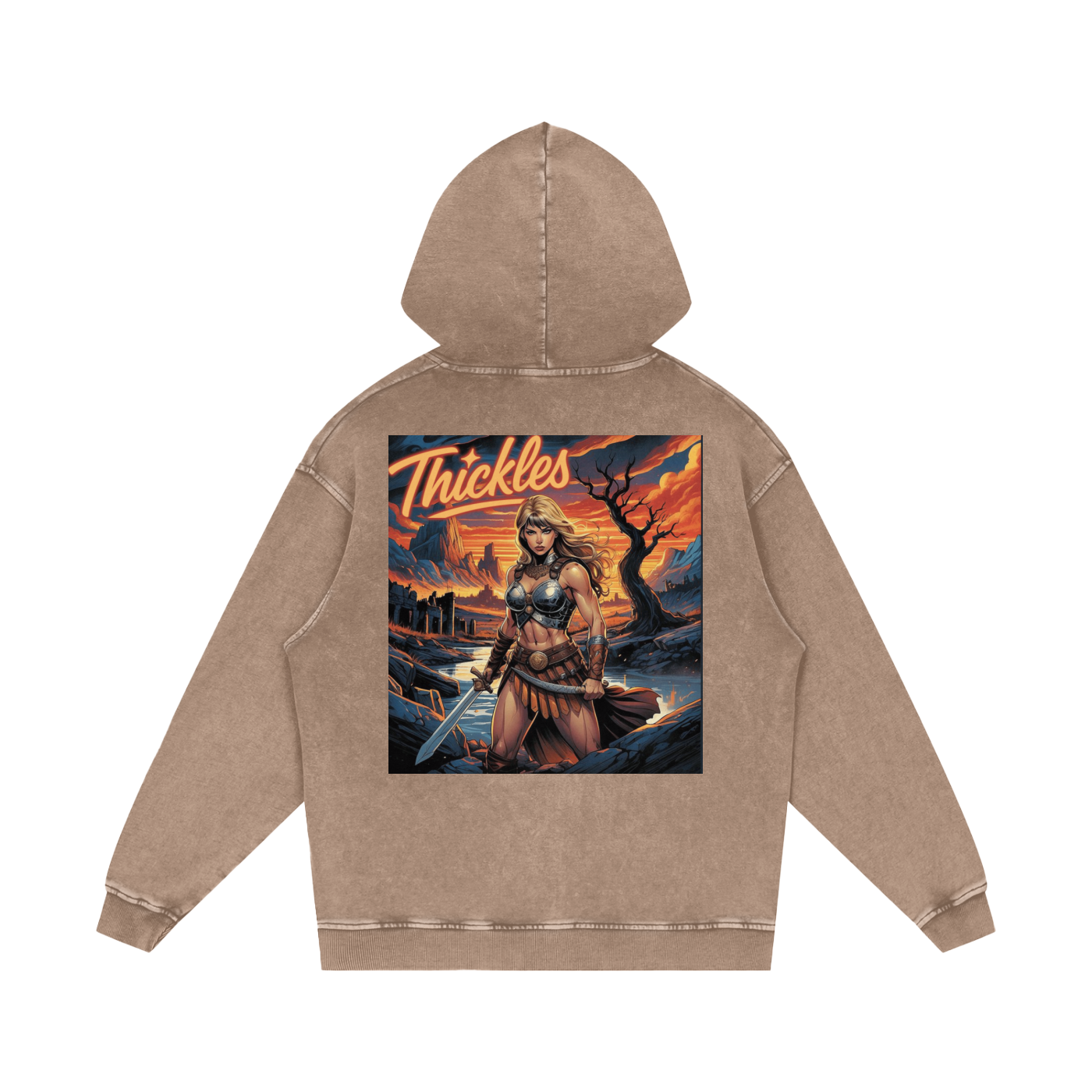 Thickles Acid Wash Oversize Hoodie