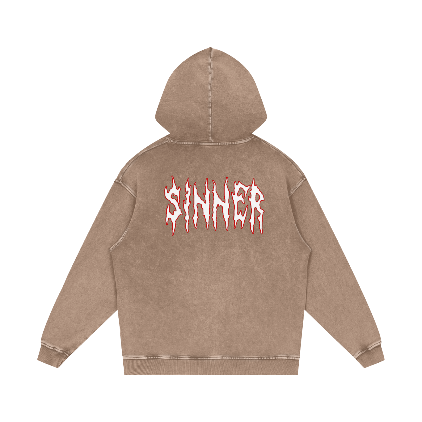 Cold World Acid Wash Oversize Hoodie