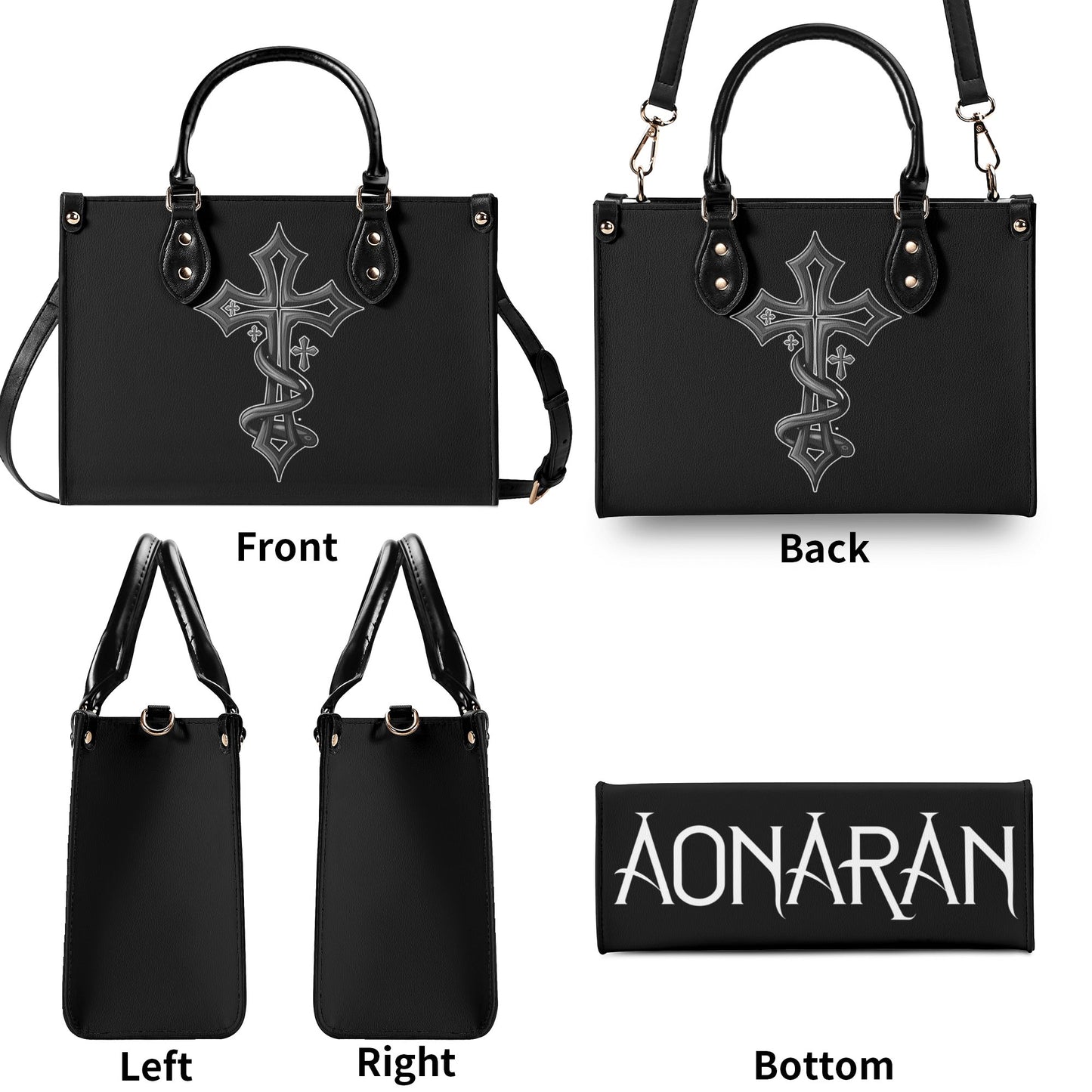 Aonaran Clean Slate Leather Handbag