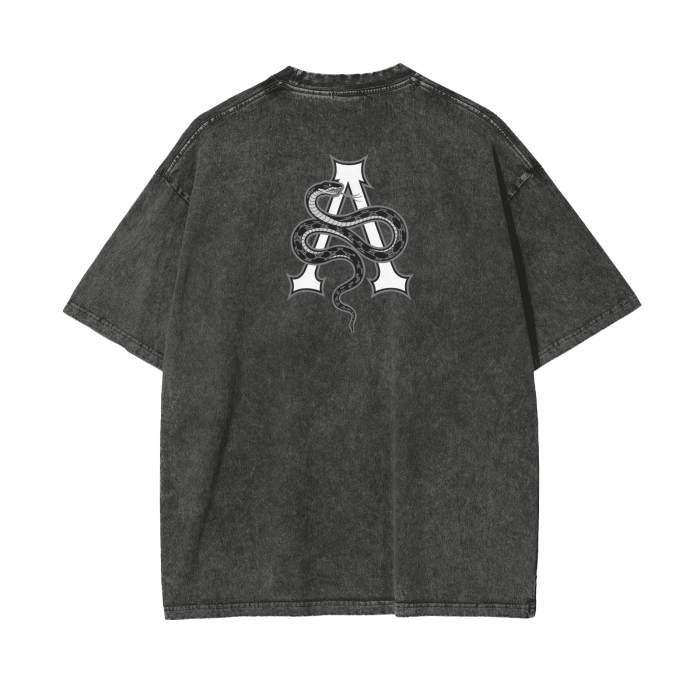 Aonaran Graphic Acid Wash Oversize T-Shirt