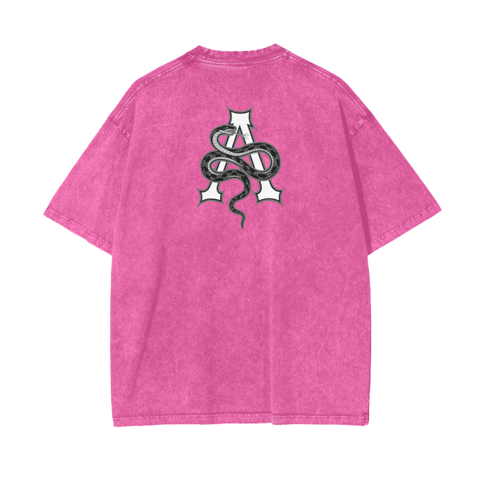 Aonaran Graphic Acid Wash Oversize T-Shirt