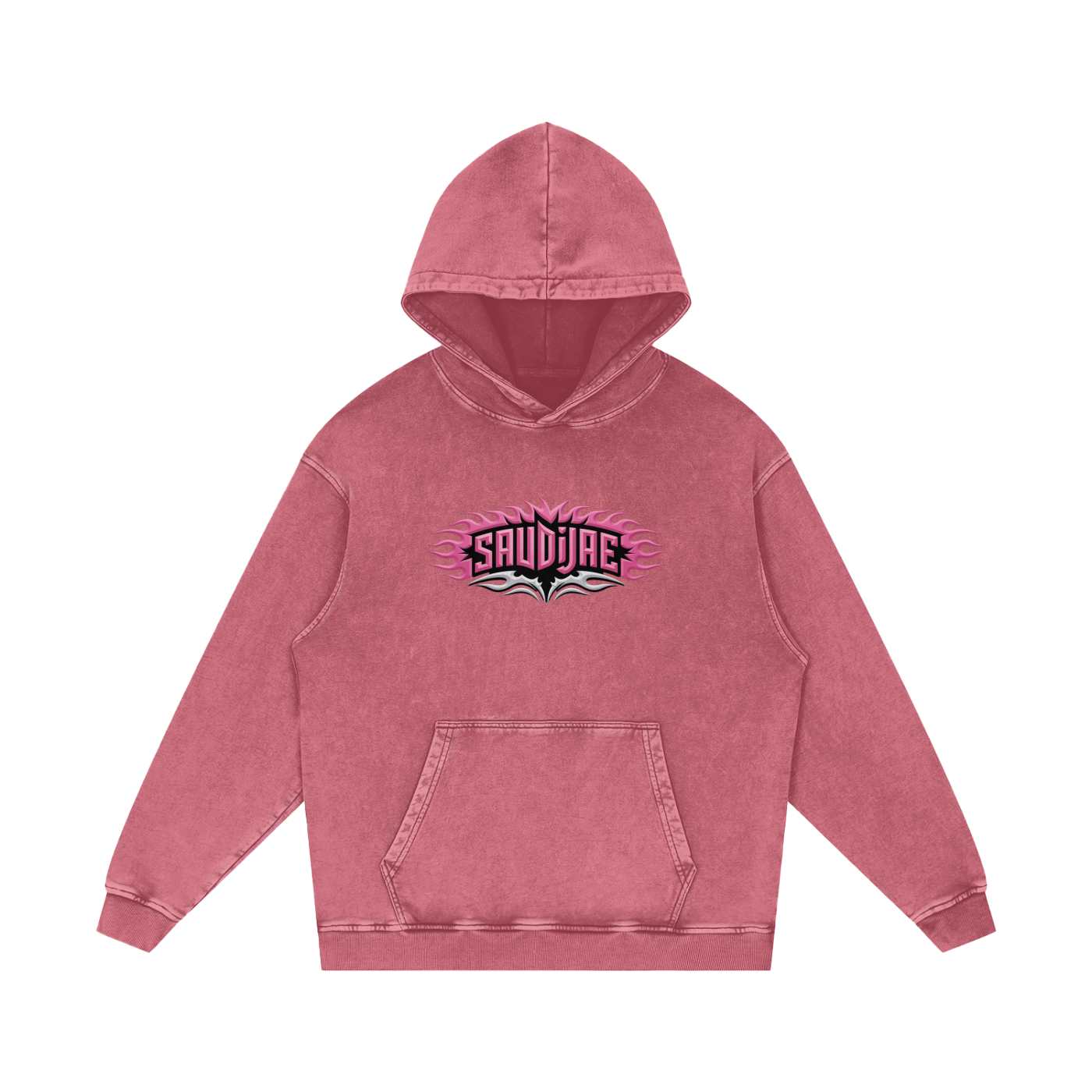 SaudiJae Acid Wash Oversize Hoodie