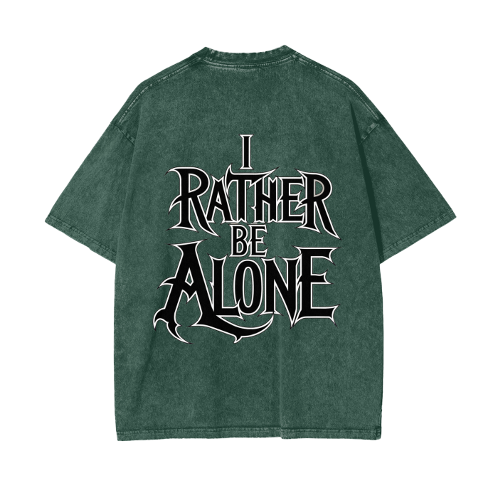 Aonaran Graphic Acid Wash Oversize T-Shirt