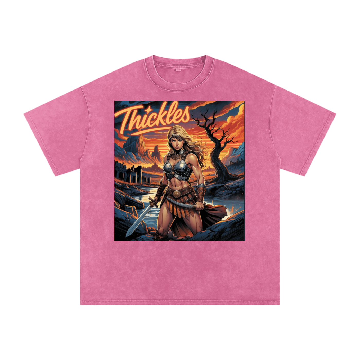 Thickles Acid Wash Oversize T-Shirt