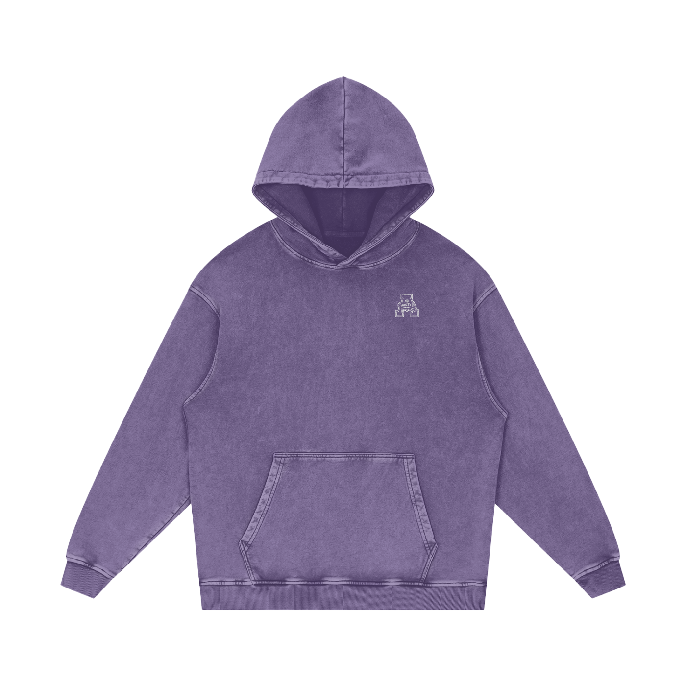 Allysinz Acid Wash Oversize Hoodie