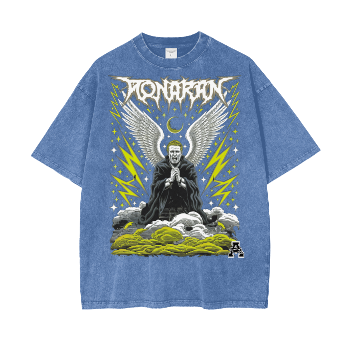 Aonaran Graphic Acid Wash Oversize T-Shirt