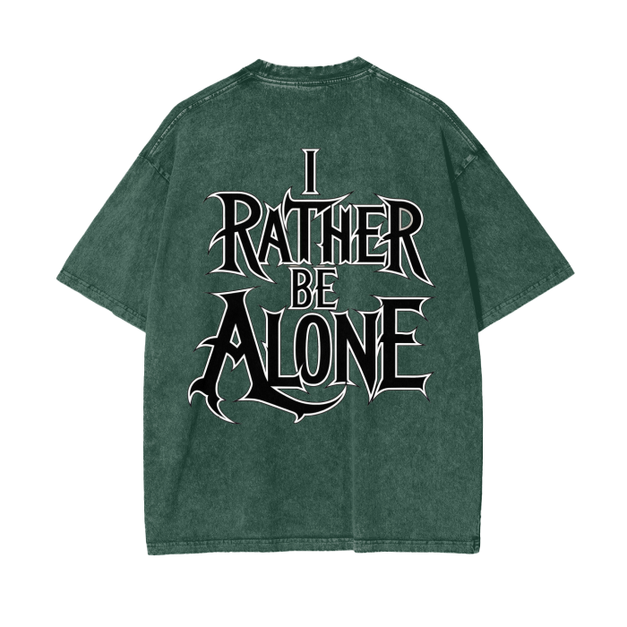 Aonaran Graphic Acid Wash Oversize T-Shirt