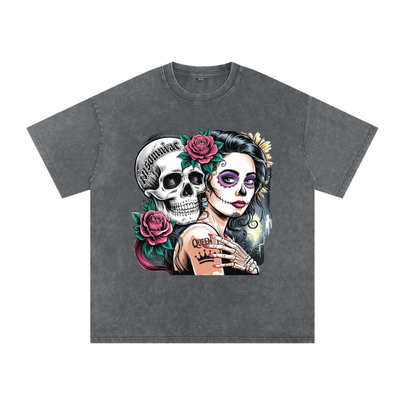 QueenSteph Acid Wash Oversize T-Shirt