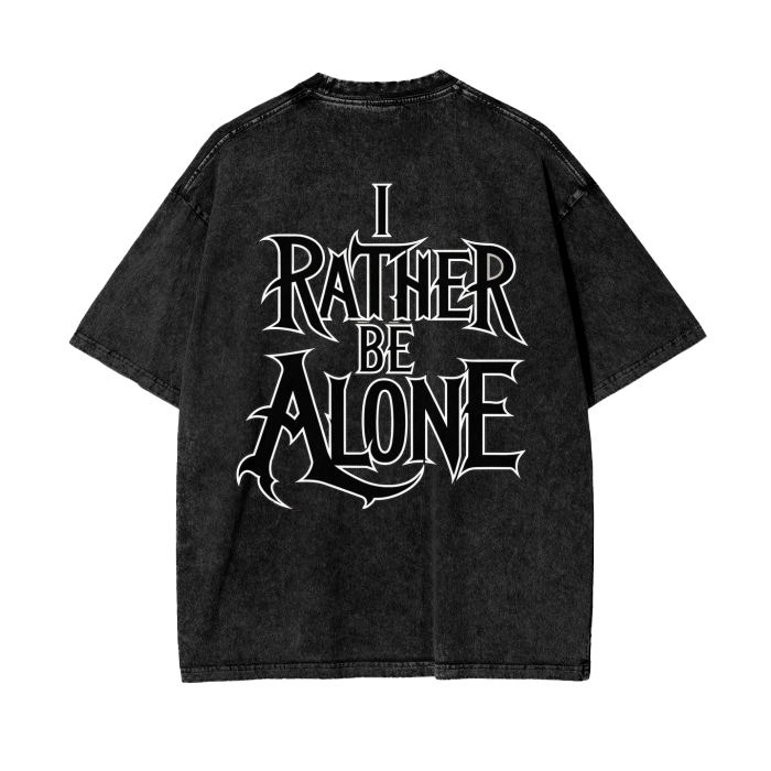 Aonaran Graphic Acid Wash Oversize T-Shirt