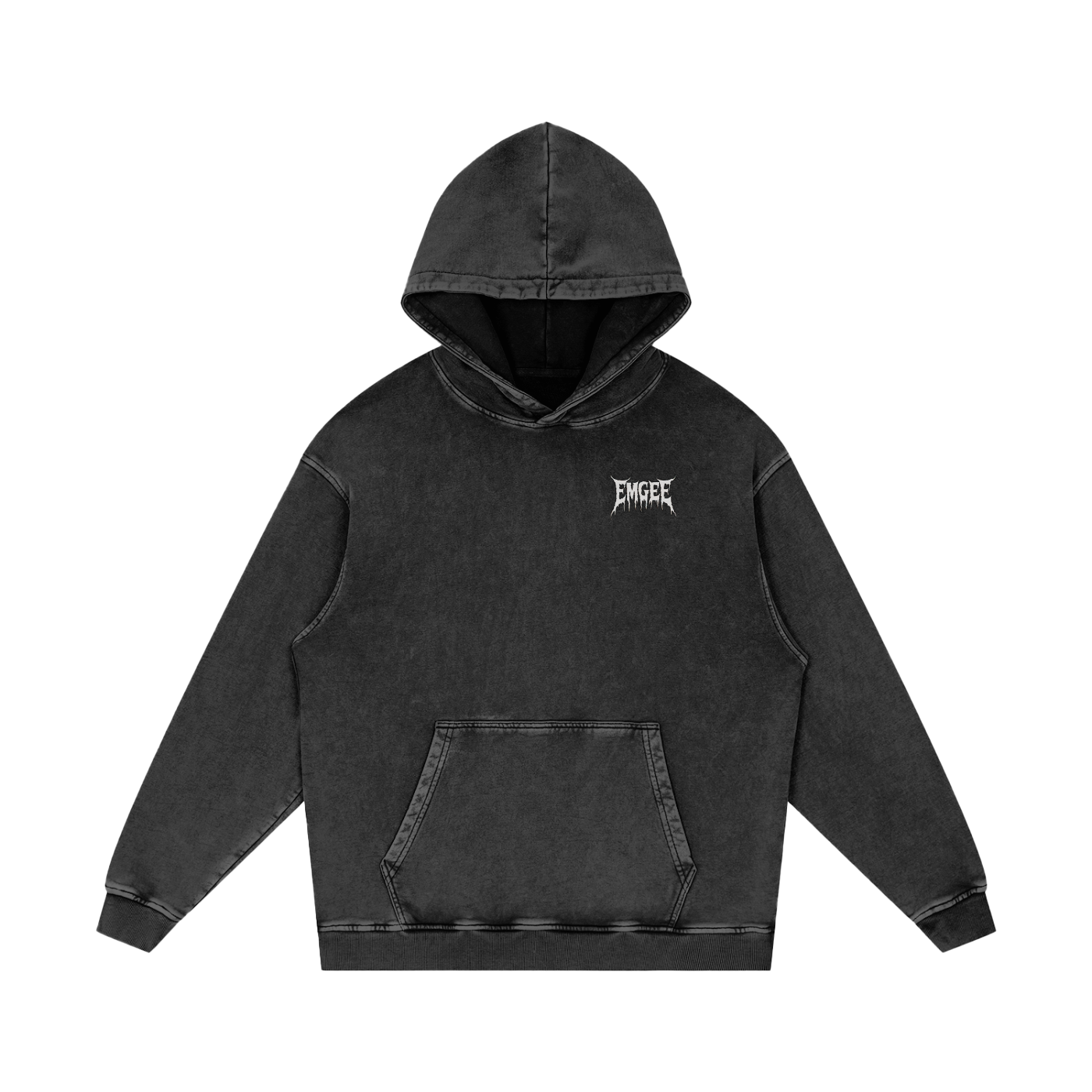 EMGEE Acid Wash Oversize Hoodie