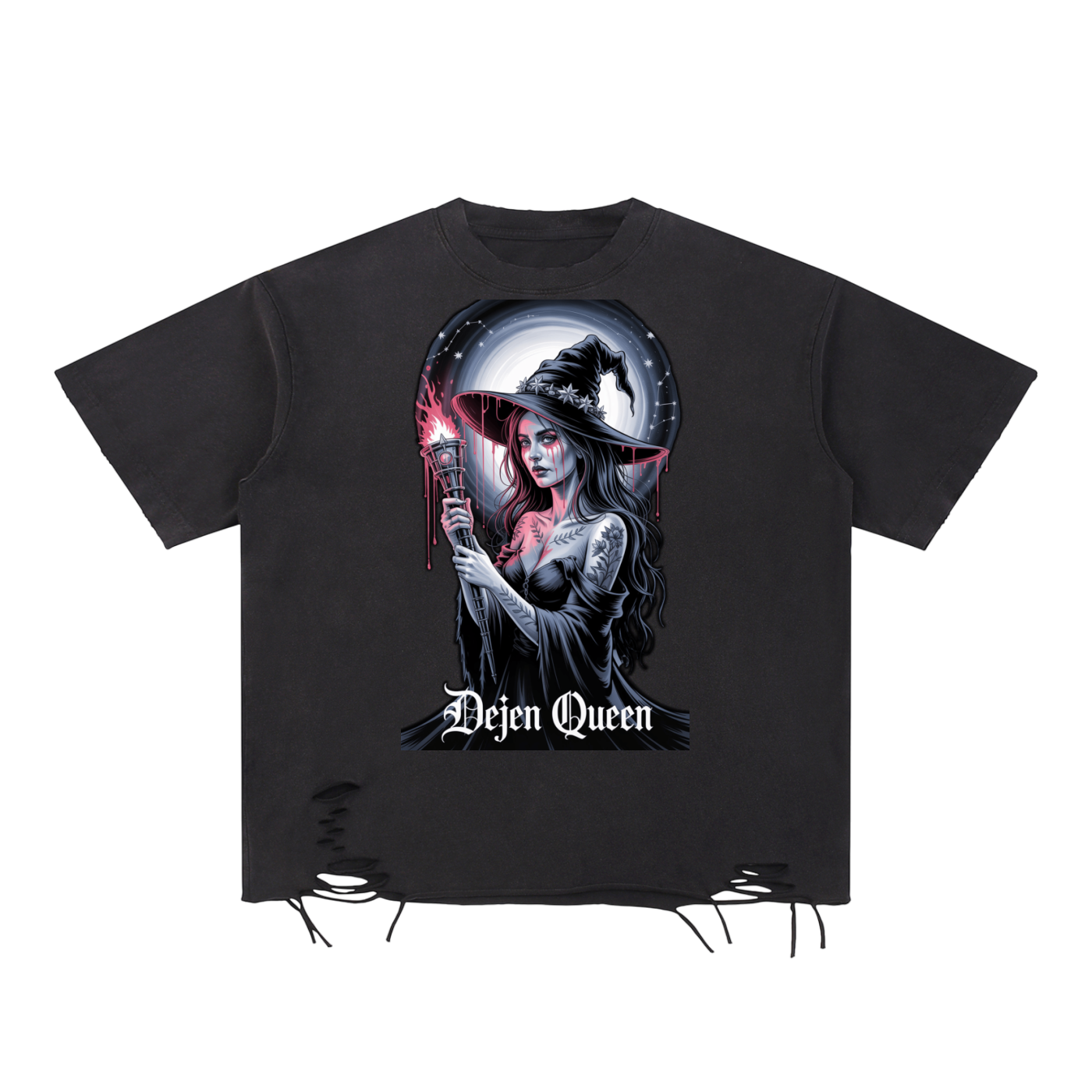 Dejen Season 3 Snow Washed Raw-Hem T-Shirt