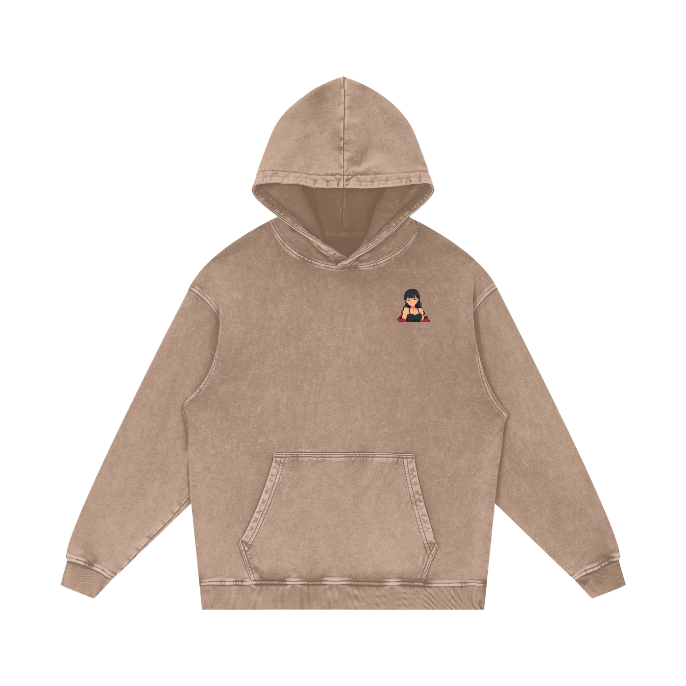 HeyItzMiks Acid Wash Oversize Hoodie