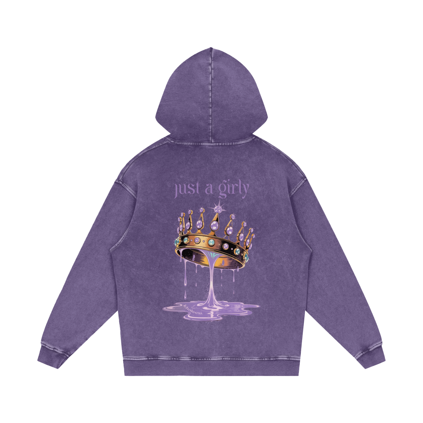 Khaleesi Acid Wash Oversize Hoodie