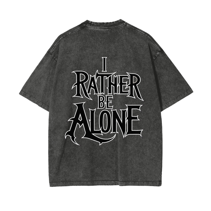 Aonaran Graphic Acid Wash Oversize T-Shirt