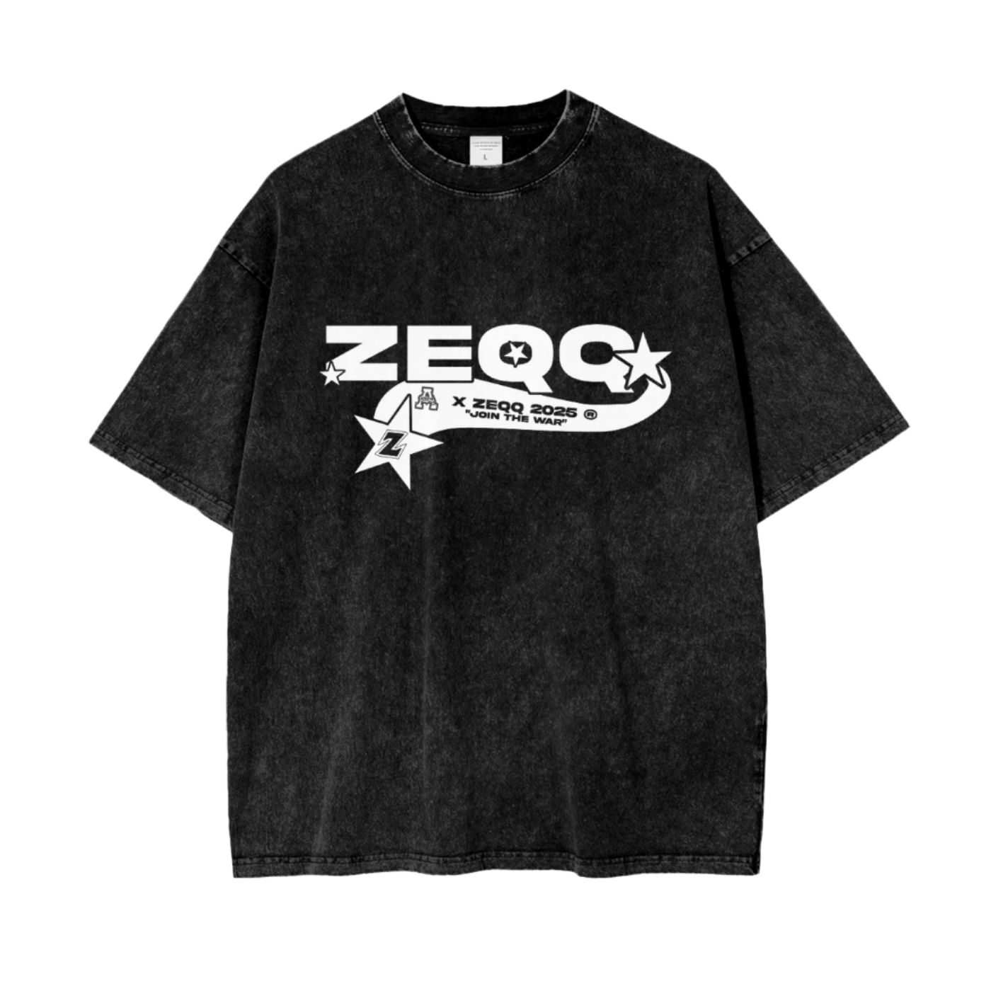 Join The War by Zeqq Oversize Snow Washed T-Shirt