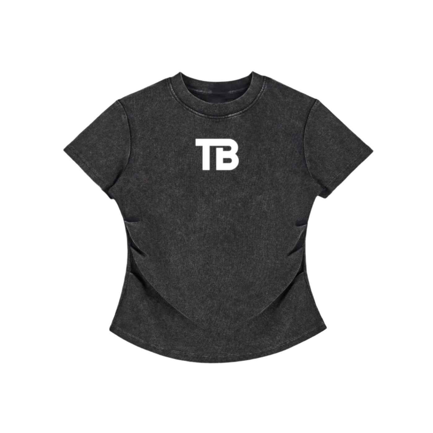 ThunderBuddies Vintaged-Wash Bodycon Cotton T-Shirt