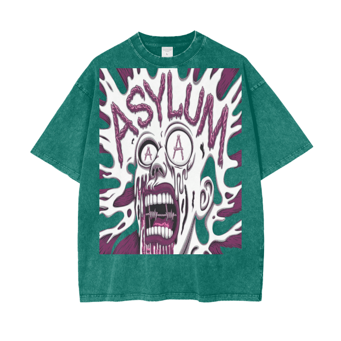 Aonaran Asylum Oversize Snow Washed T-Shirt