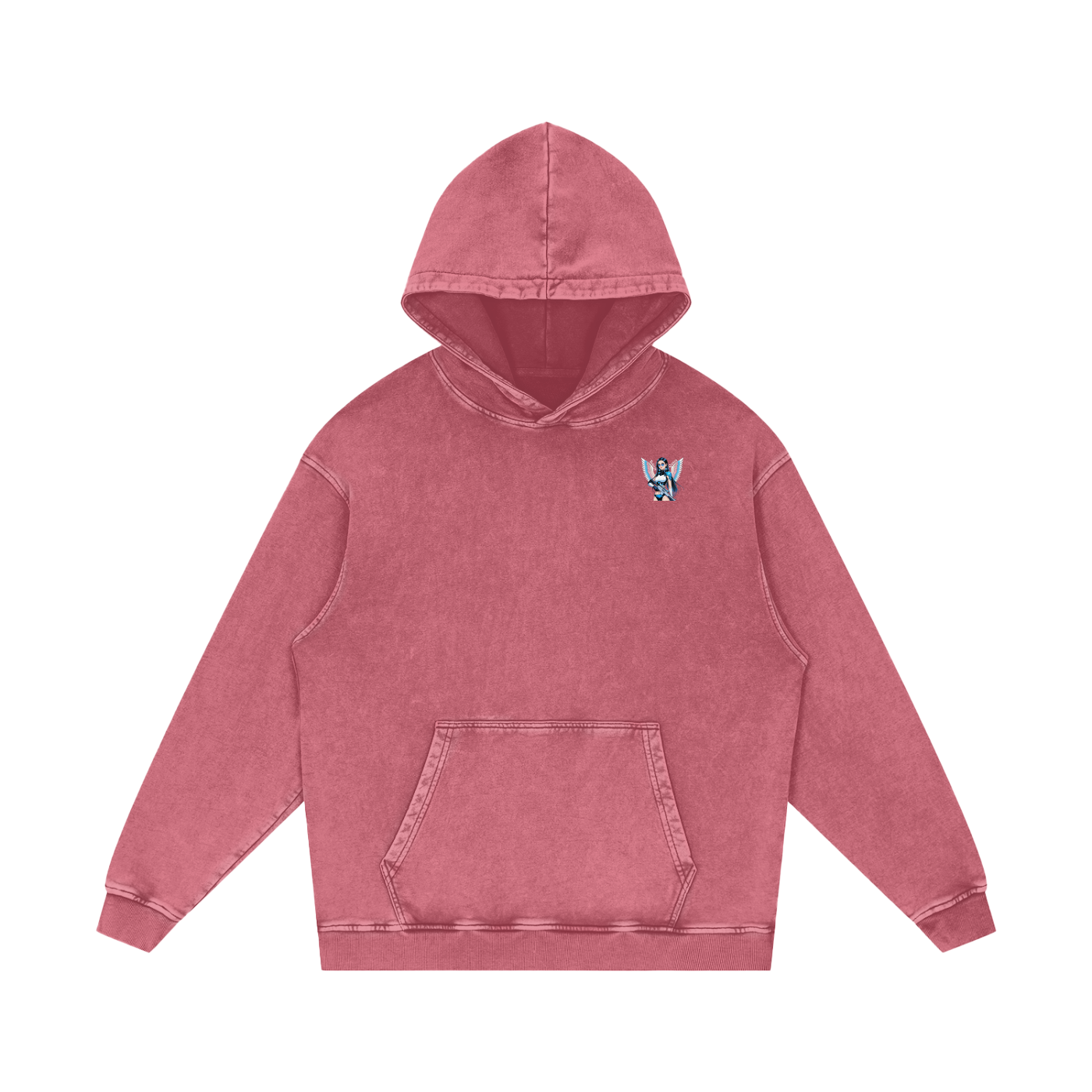 Livy J Acid Wash Oversize Hoodie
