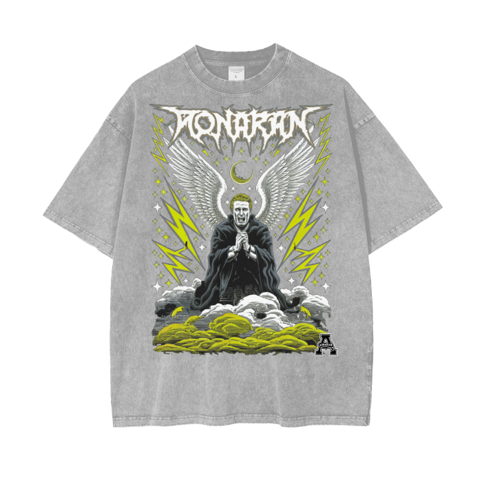 Aonaran Graphic Acid Wash Oversize T-Shirt
