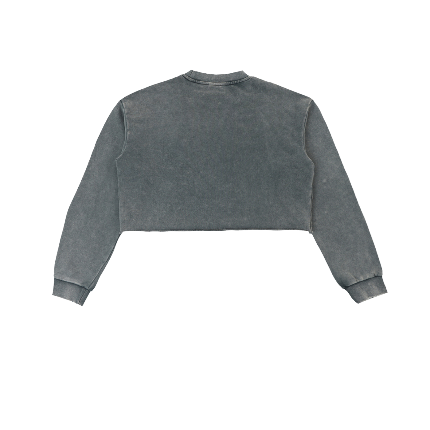 DIDI Season 2 Snow Washed Raw Edge Cropped Sweatshirt