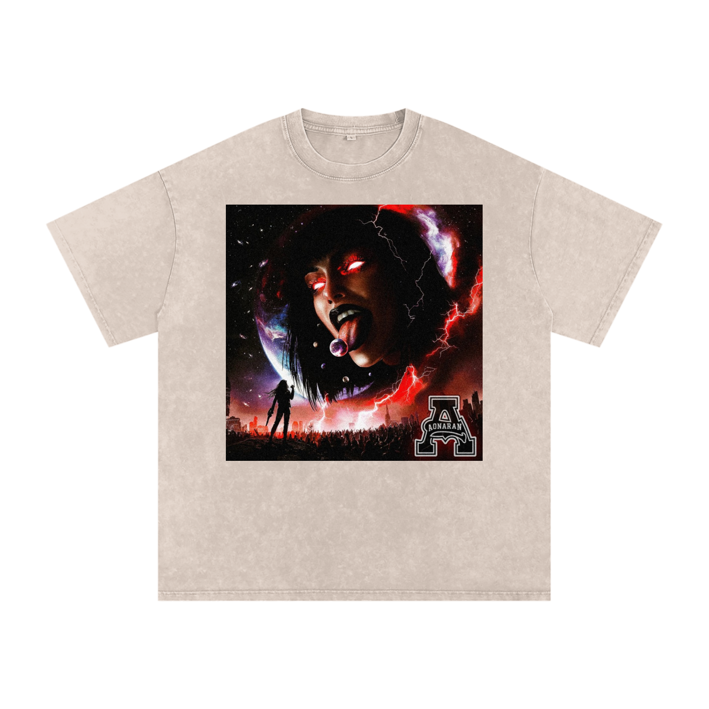 Aonaran 1 OFF Acid Wash Oversize T-Shirt