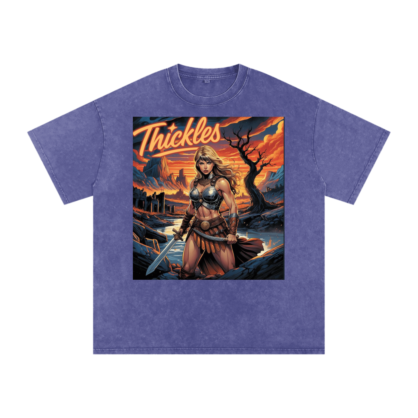 Thickles Acid Wash Oversize T-Shirt