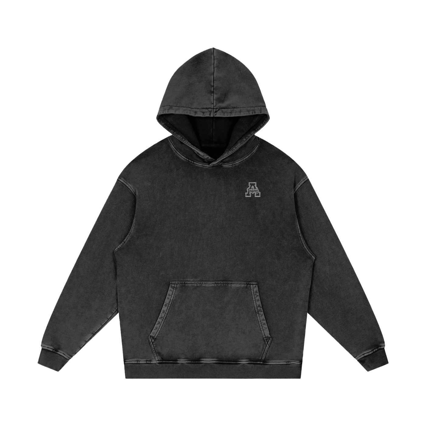 Allysinz Acid Wash Oversize Hoodie
