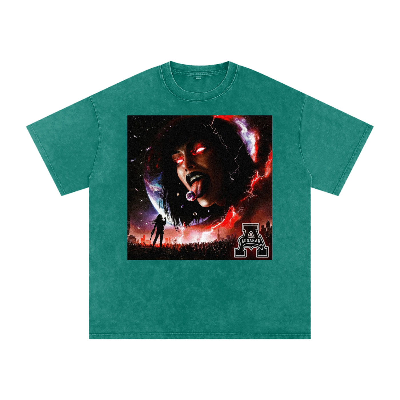 Aonaran 1 OFF Acid Wash Oversize T-Shirt