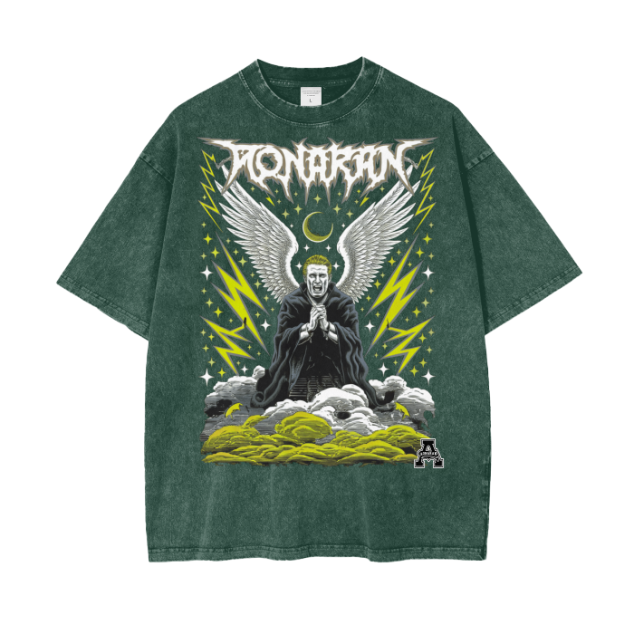 Aonaran Graphic Acid Wash Oversize T-Shirt