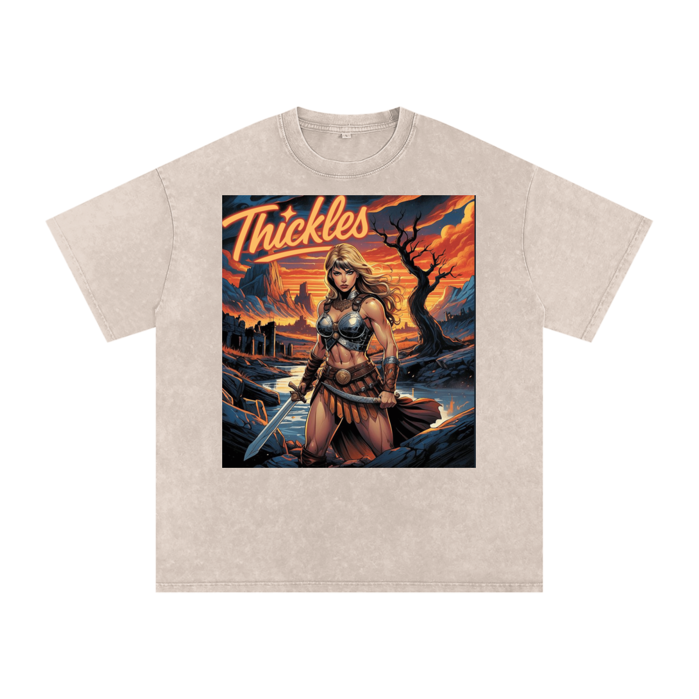 Thickles Acid Wash Oversize T-Shirt