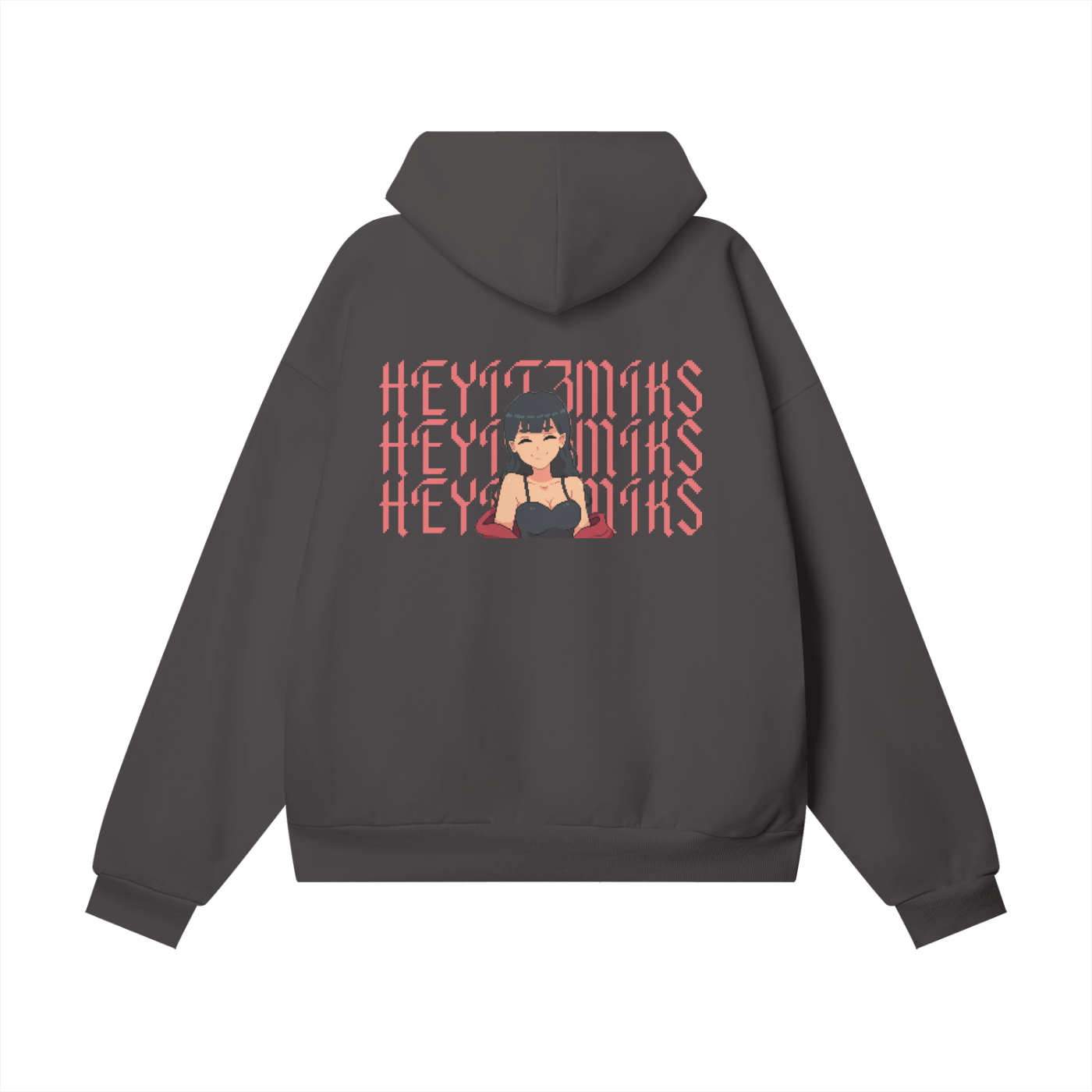 HeyItzMiks Oversize Heavyweight Hidden Pocket Fleece Hoodie