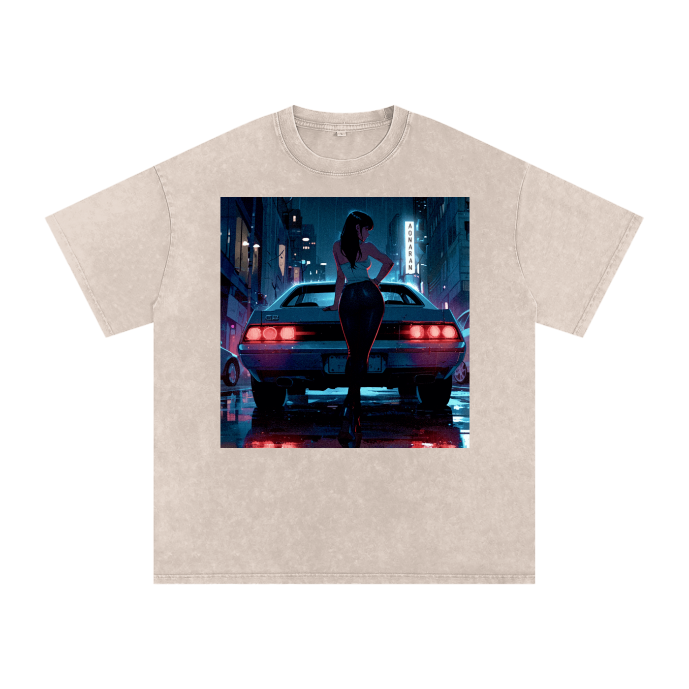 Aonaran 1 OFF Acid Wash Oversize T-Shirt