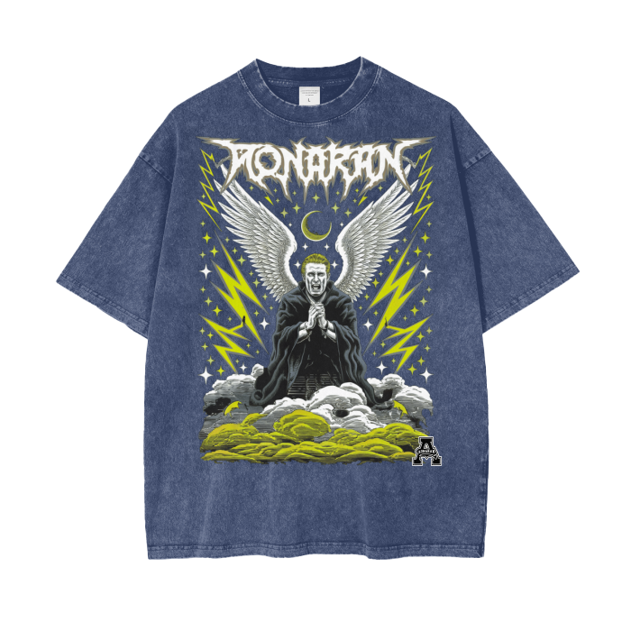 Aonaran Graphic Acid Wash Oversize T-Shirt