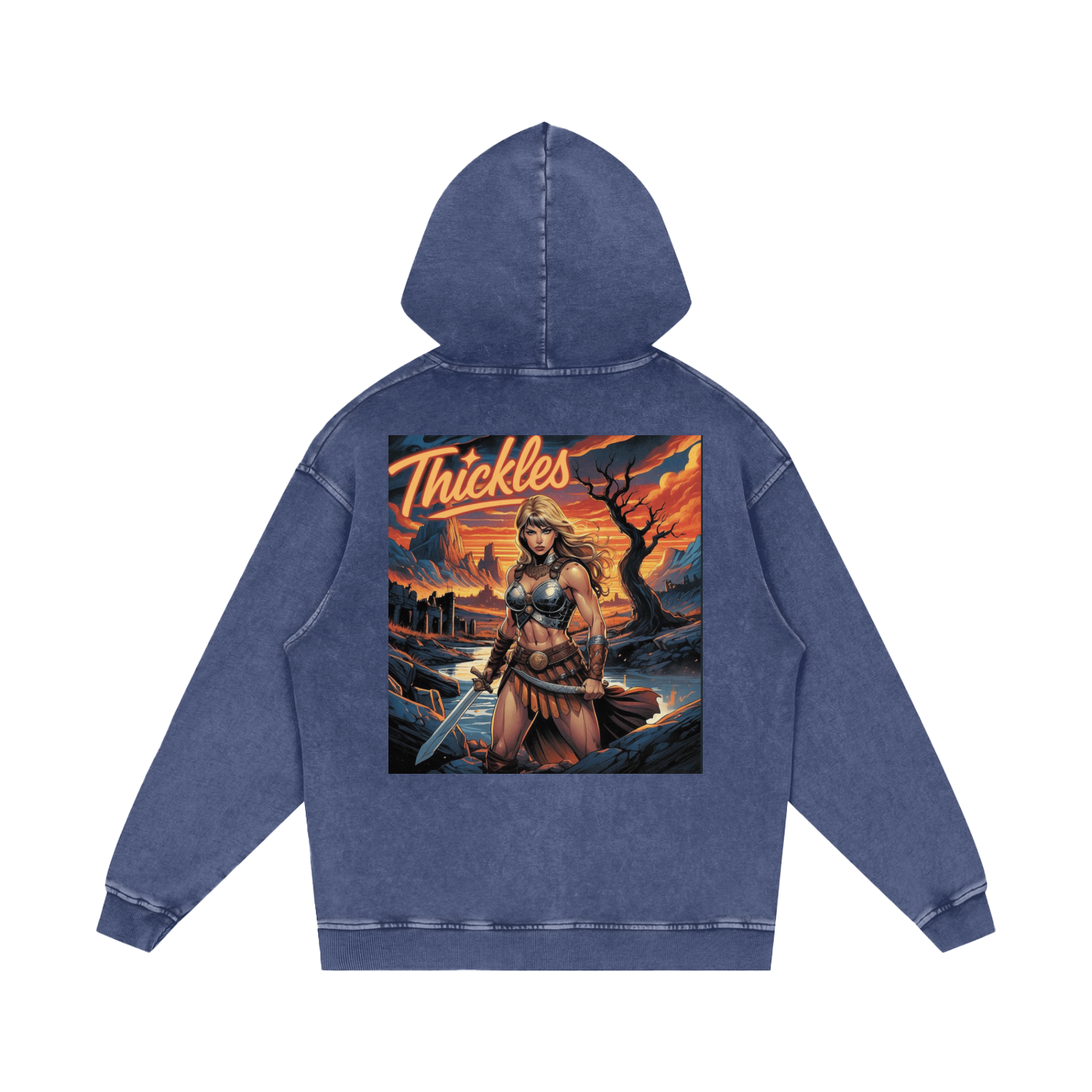 Thickles Acid Wash Oversize Hoodie