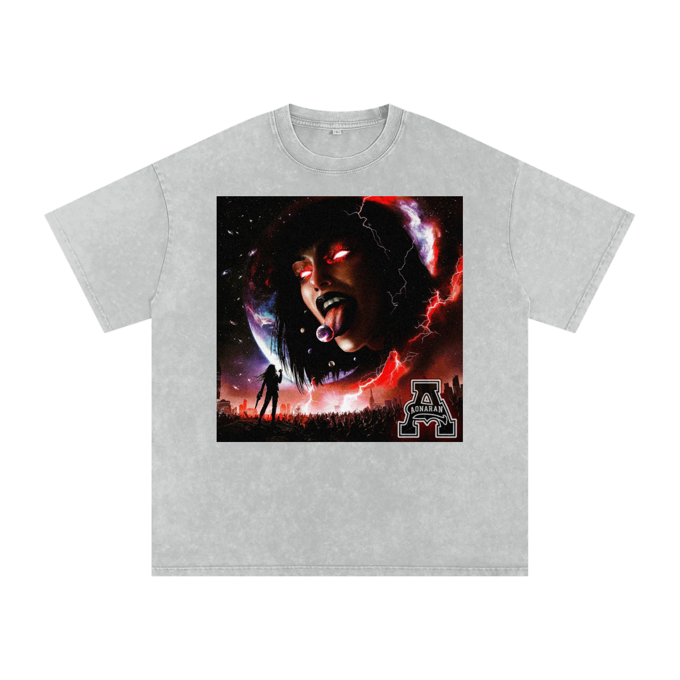 Aonaran 1 OFF Acid Wash Oversize T-Shirt