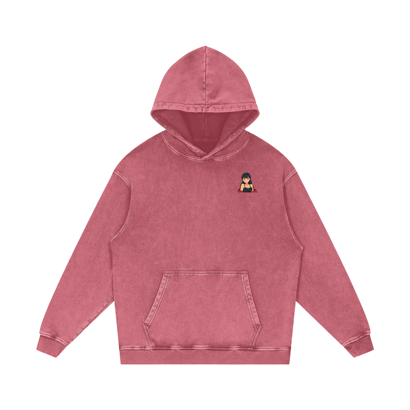HeyItzMiks Acid Wash Oversize Hoodie