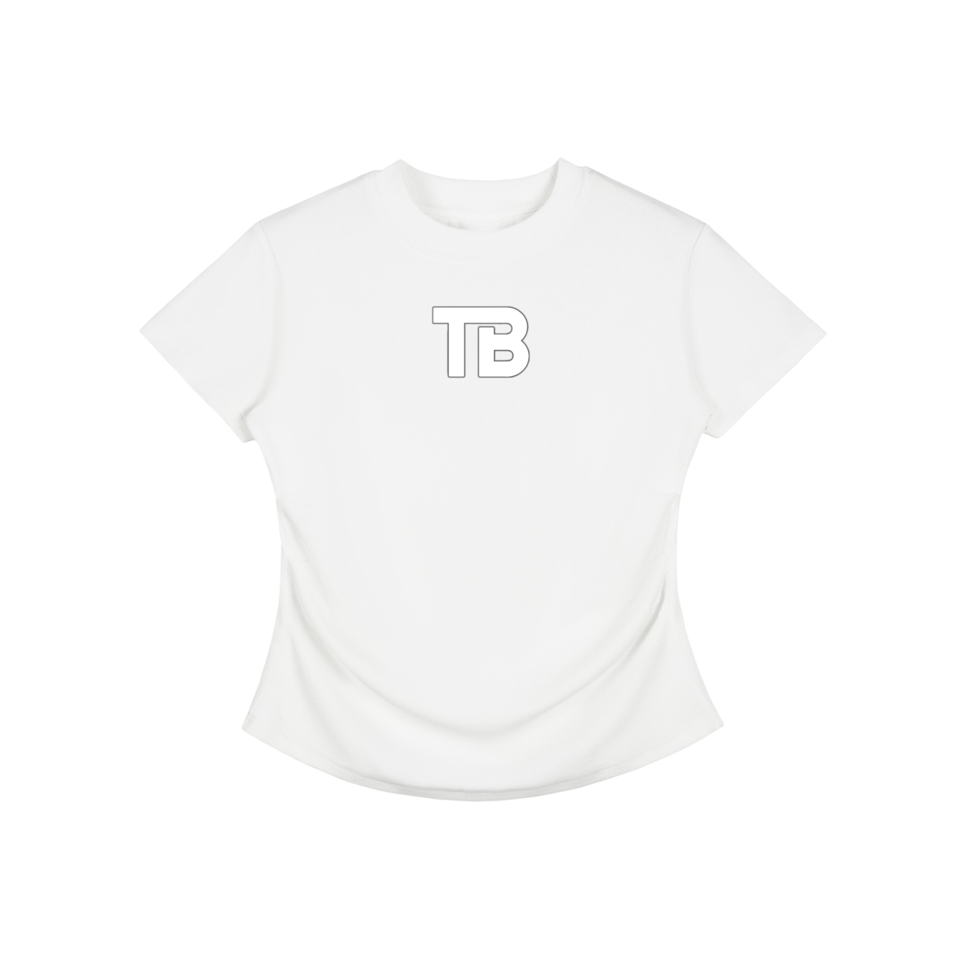 ThunderBuddies Vintaged-Wash Bodycon Cotton T-Shirt