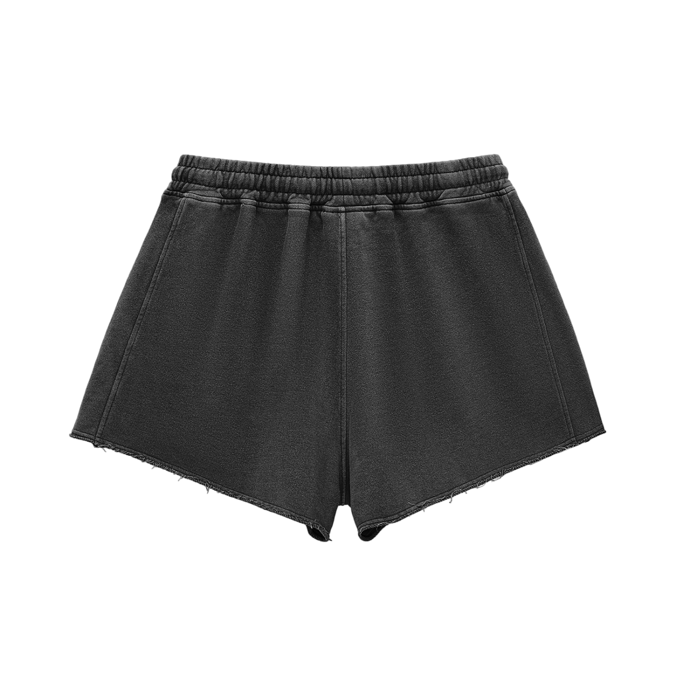 ThunderBuddies Washed Raw Edge Drawstring Shorts