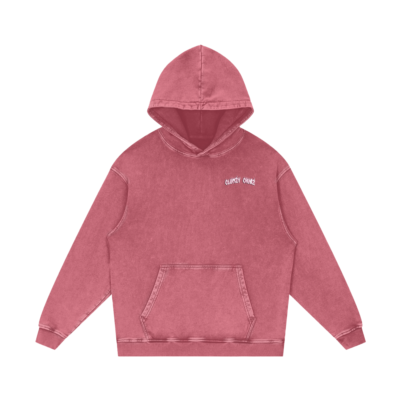 Clumzy Chubz Acid Wash Oversize Hoodie