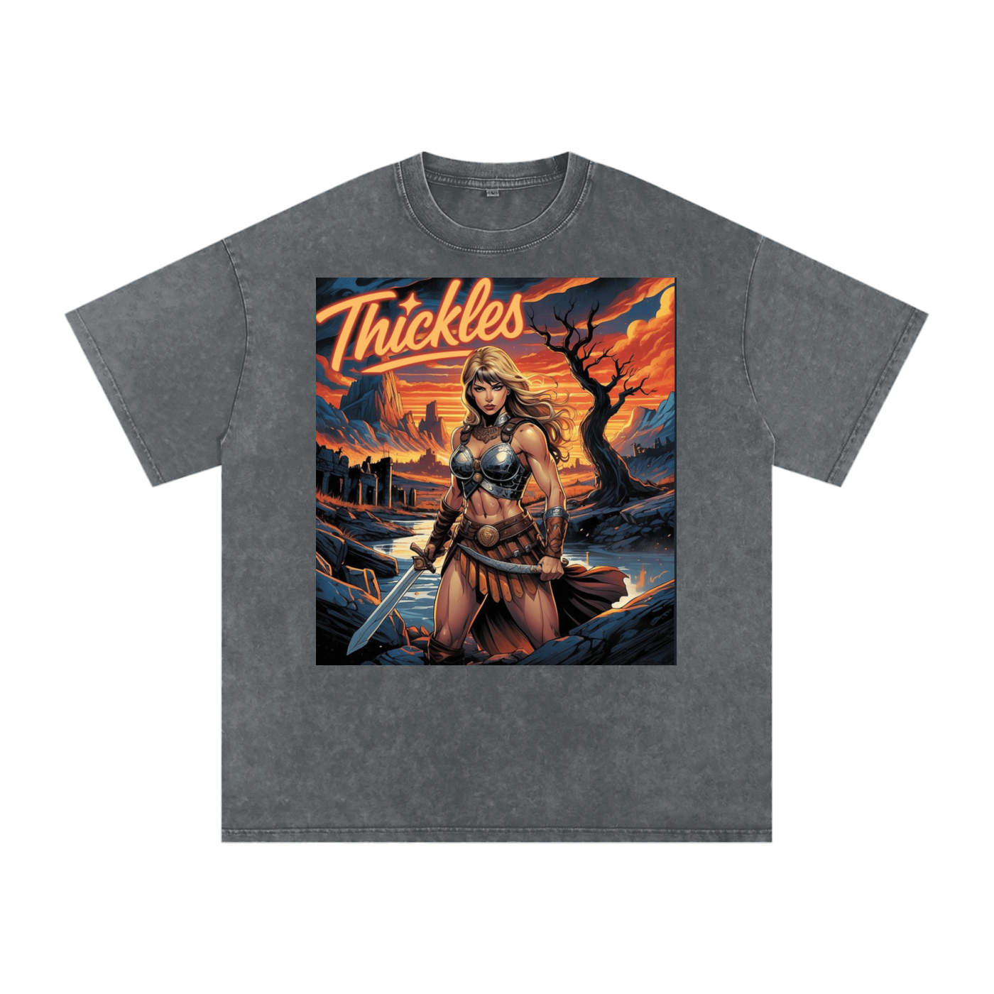 Thickles Acid Wash Oversize T-Shirt