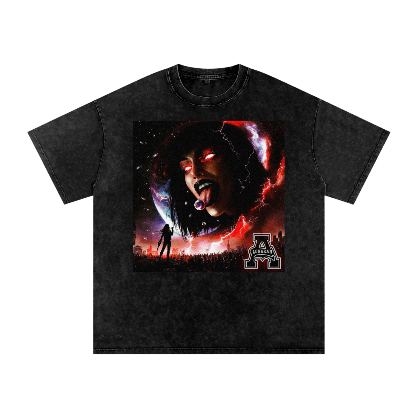 Aonaran 1 OFF Acid Wash Oversize T-Shirt