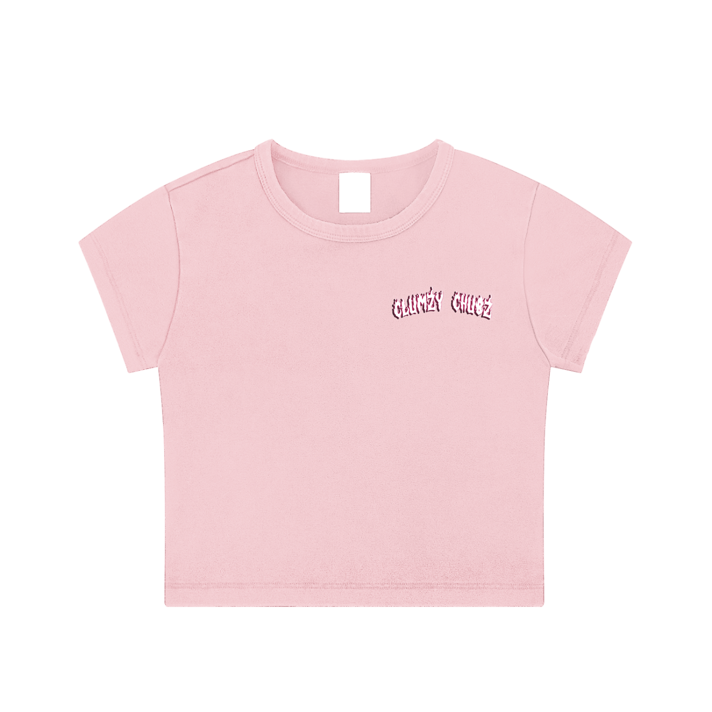 Clumzy Chubz Snow Washed Crop Top