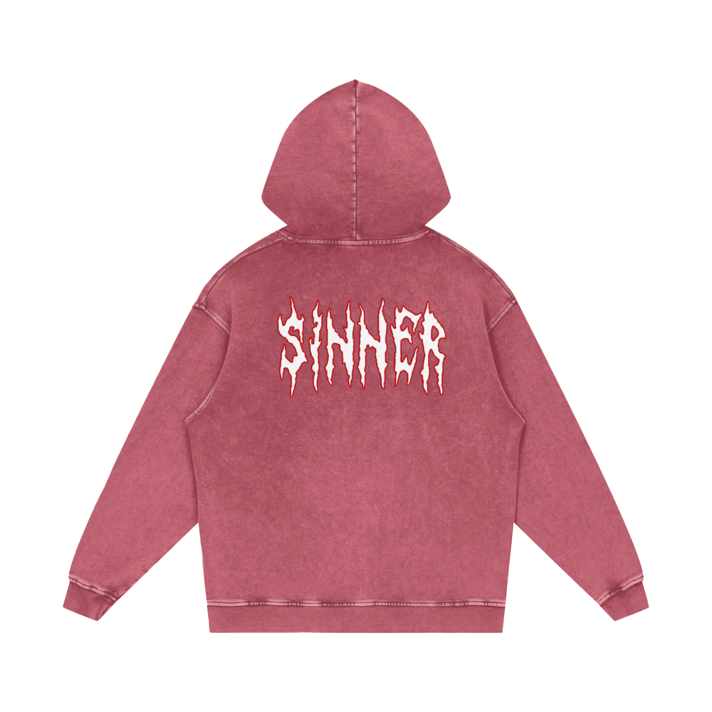 Cold World Acid Wash Oversize Hoodie