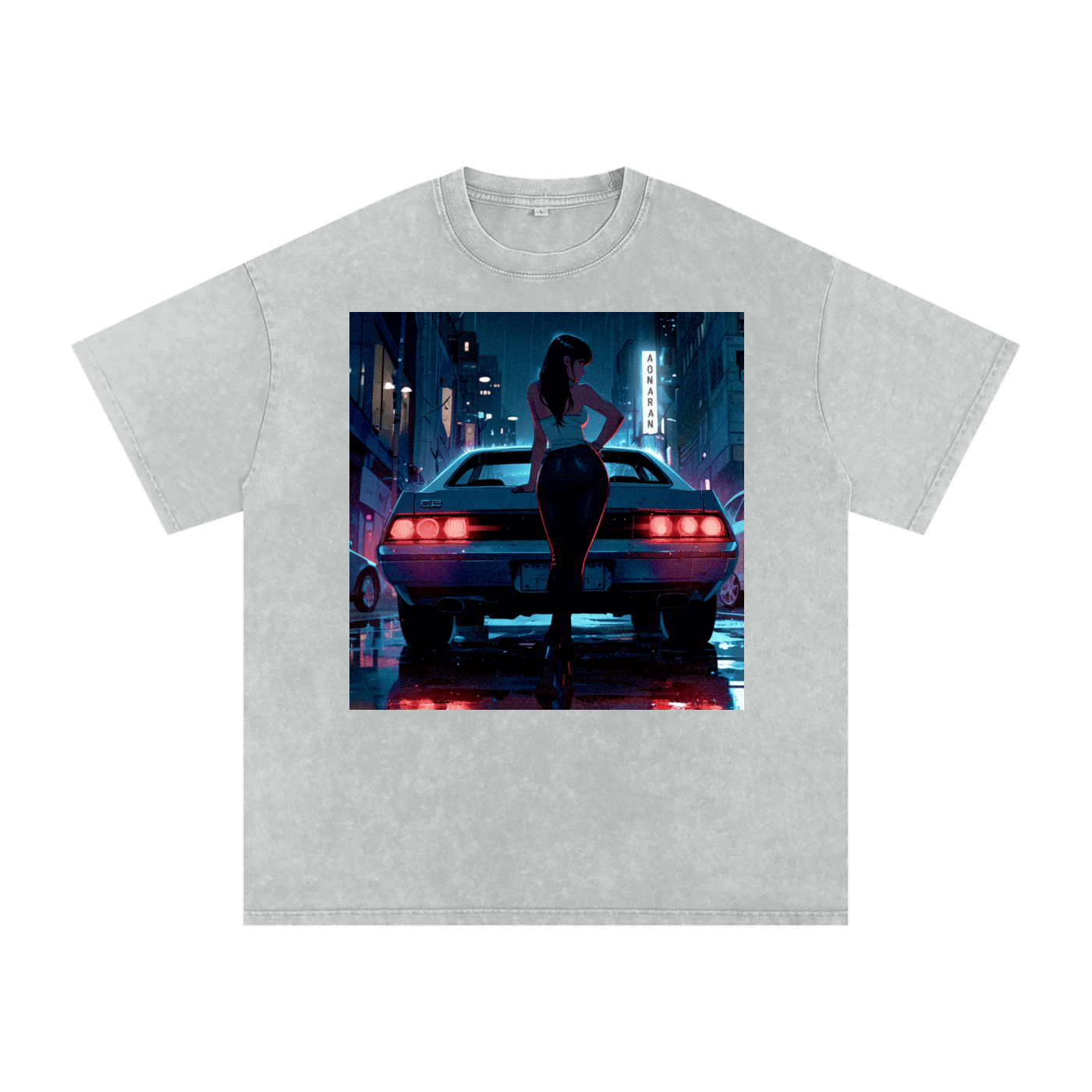 Aonaran 1 OFF Acid Wash Oversize T-Shirt
