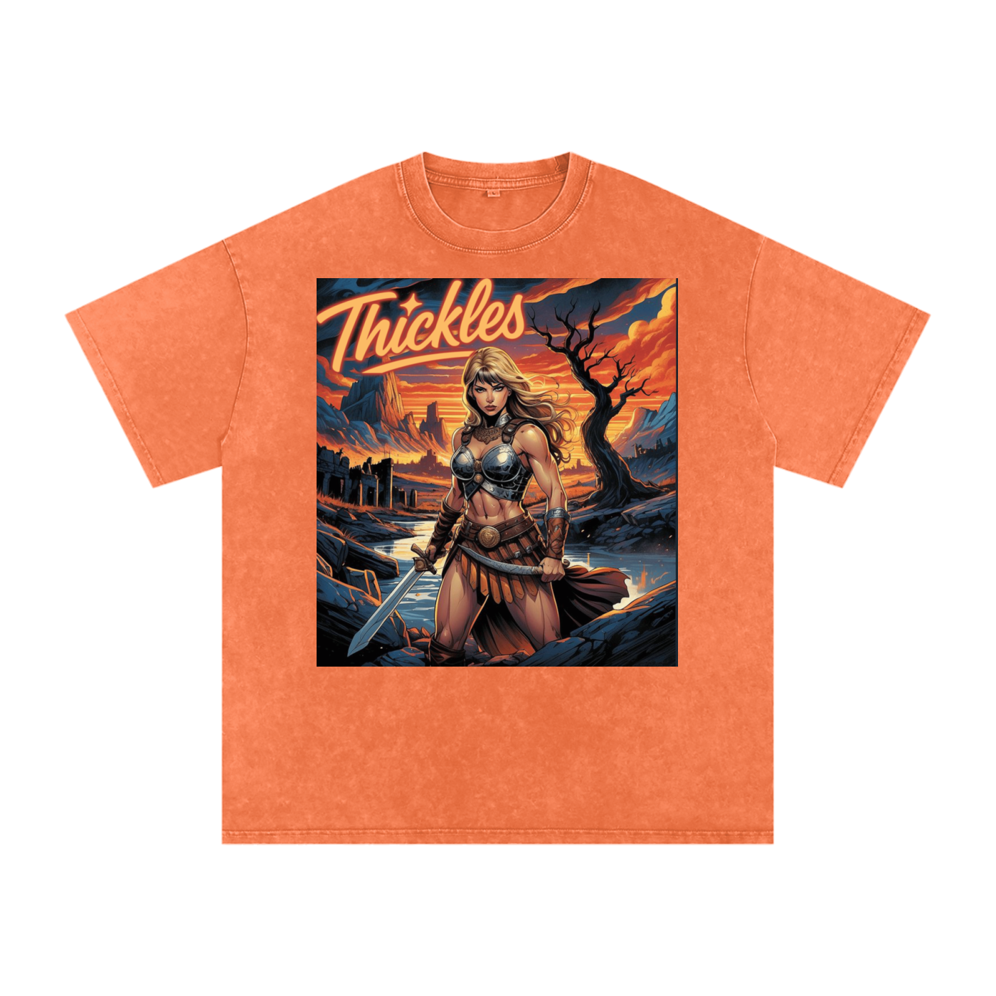 Thickles Acid Wash Oversize T-Shirt