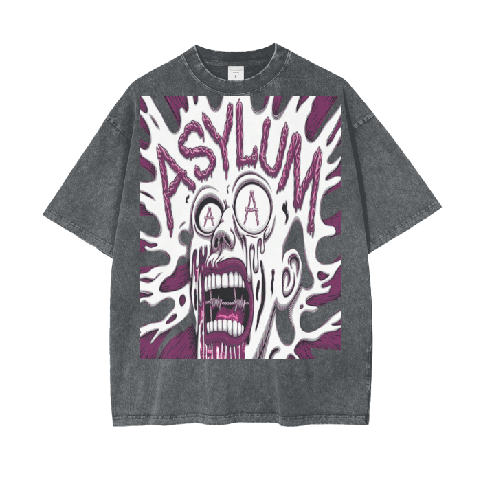 Aonaran Asylum Oversize Snow Washed T-Shirt